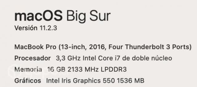 MacBook Pro 13&#168;2016