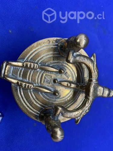 Antiguo Ponderal pesa vasos anidados Bronce sellad