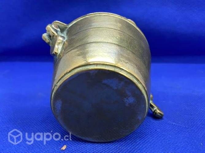 Antiguo Ponderal pesa vasos anidados Bronce sellad