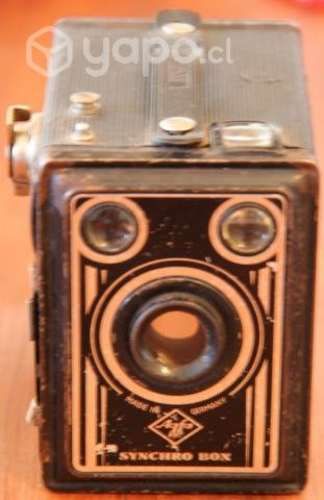 Antigua Cámara Agfa Synchro Box, Made in Germany