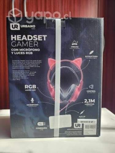 Audífonos gamer niña