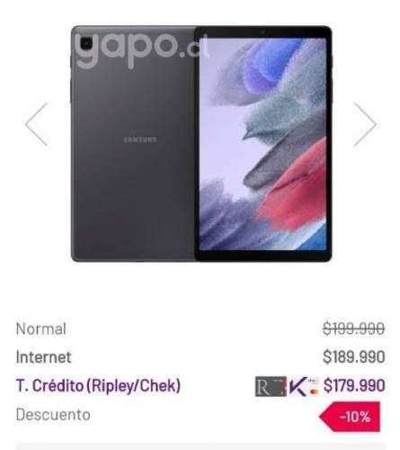 Tablet Samsung Tab A7 lte original 64/4