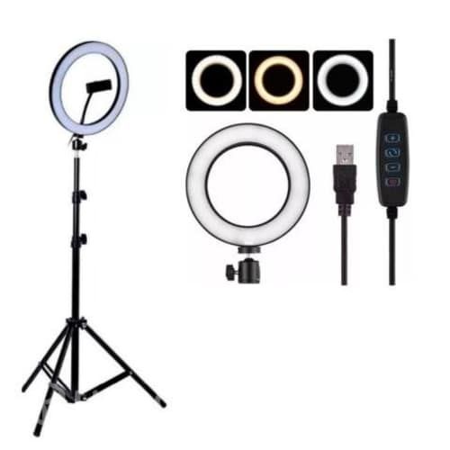 Aro De Luz Led 33cm Tik-Tok 3t+ Trípode Ajustable