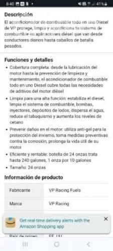 Vendo aditivo para vehículos diesel