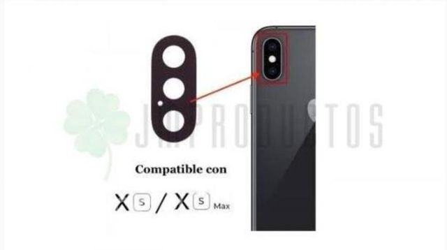 Lente Cámara Trasera Para iPhone XS, XS Max