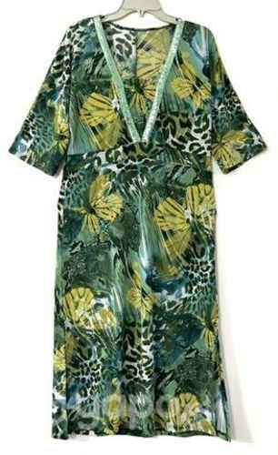 Vestido Elasticado Marca FBO Italy Talla L/XL Verd