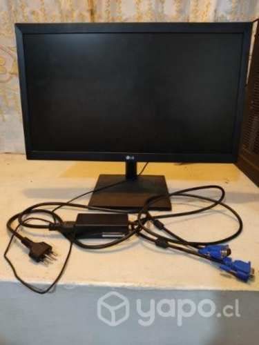 Computador con pantalla e impresora