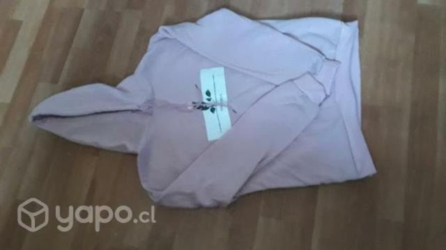 Poleron rosa aesthetic talla XL (talle pequeño)