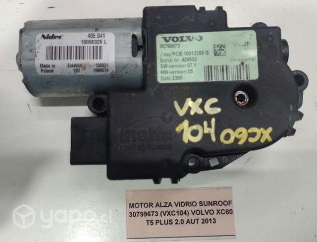 Motor Alza Vidrio Sunroof 30799673 (VXC104) Volvo