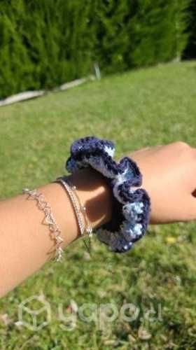 Scrunchie a crochet (100% algodón)
