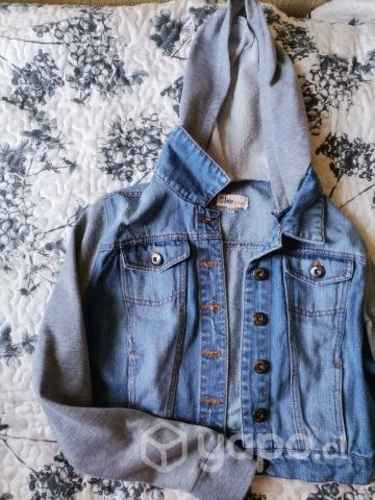 Chaqueta corta mezclilla