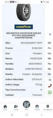 Neumaticos goodyear225/6017