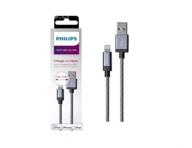Cable Compatible Usb iPhone Philips Reforzado 1.2