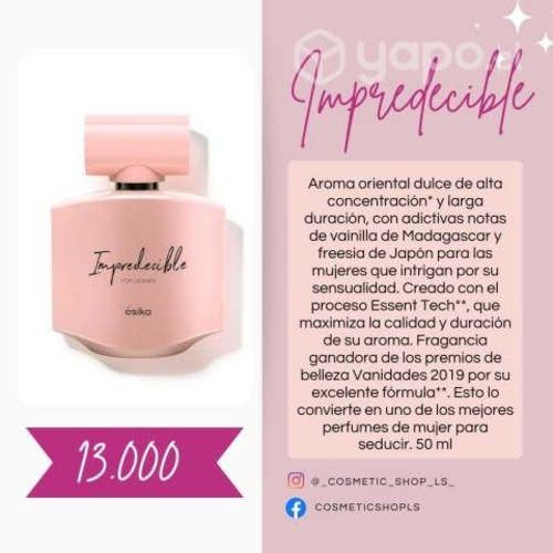 Perfume impredecible