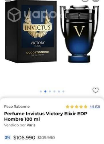 Perfume Paco Rabanne elexir 100ml