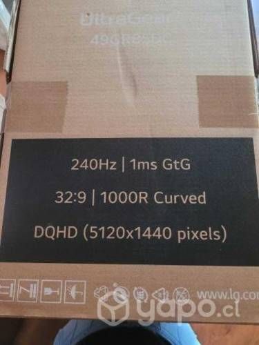 Monitor curvo gaming LG UltraGear 49 NUEVO 49GR85
