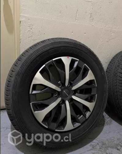 Pack 4 Neumaticos Dunlop Y 4 Llantas Maxus  6x130 Aro 18