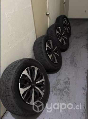 Pack 4 Neumaticos Dunlop Y 4 Llantas Maxus  6x130 Aro 18