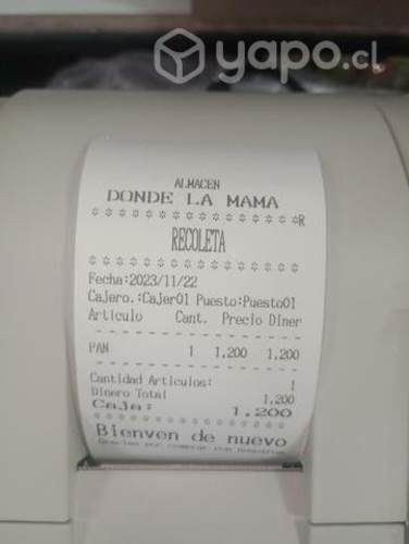 Caja registradora ecobeck térmica nuevas