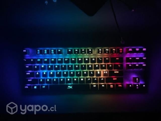 Teclado HyperX alloy origins red