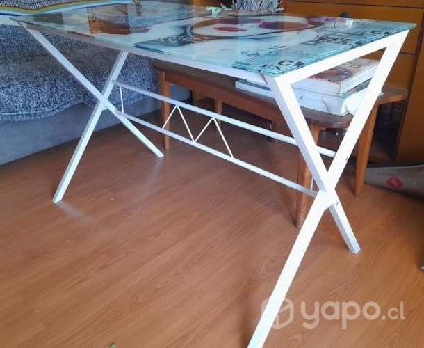 Escritorio Vintage Vidrio y metal