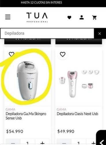 Depiladora marca gama