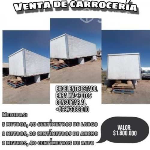 Carroceria paquetera 8 pallets para camión