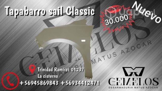 Tapabarro Chevrolet Sail classic