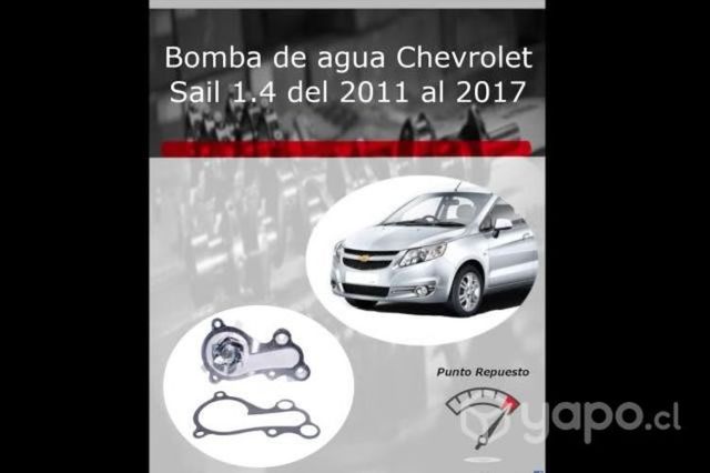Bomba de agua Chevrolet Sail 1400cc 2011-2017