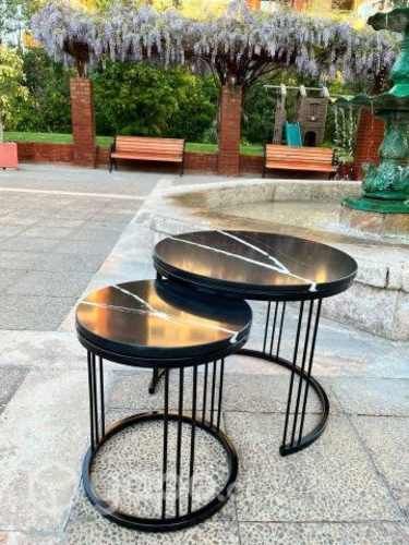 Mesa redonda basil marmol original