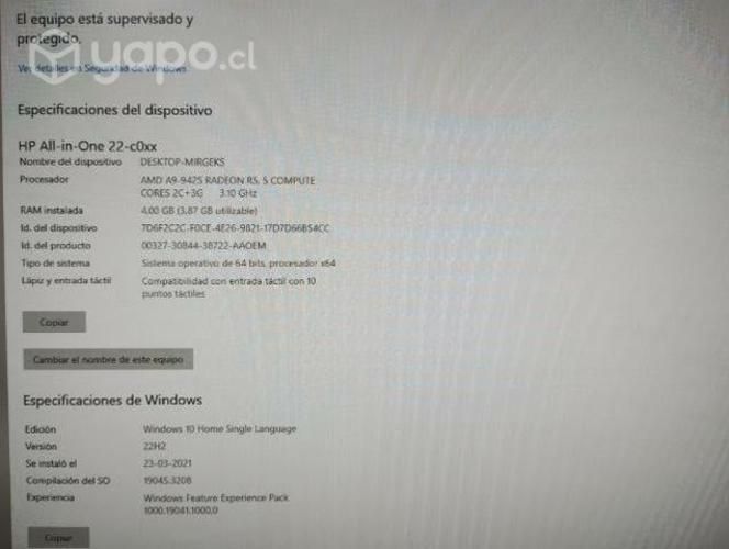 HP All in one 22 c0xx