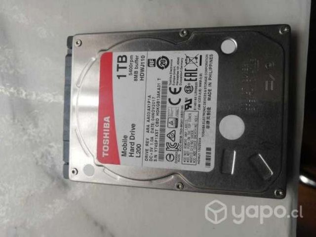 Discos 1TB formato 2,5 USADOS