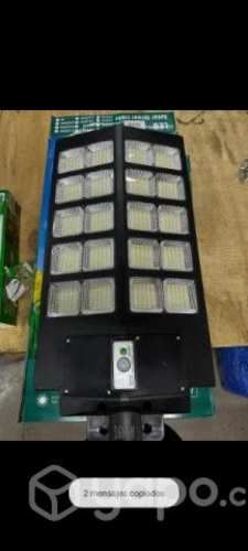 Foco Solar Led Doble 1600W Panel Incorporado*