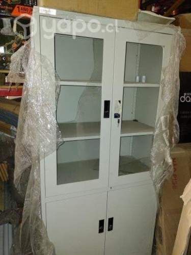 Estante Storage media puerta de vidrio DETALLE