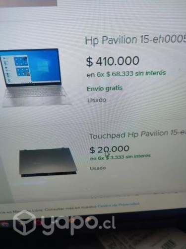 Notebook HP Pavileon 15-eh000la