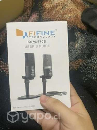Micrófono fifine k669 con brazo