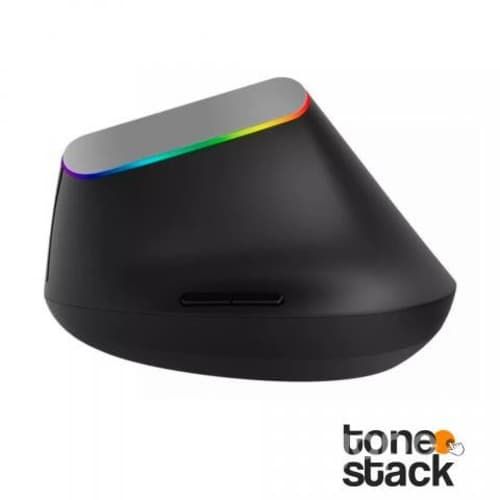 DELUX M618C Mouse Ergonomico Vertical Rgb Receptor