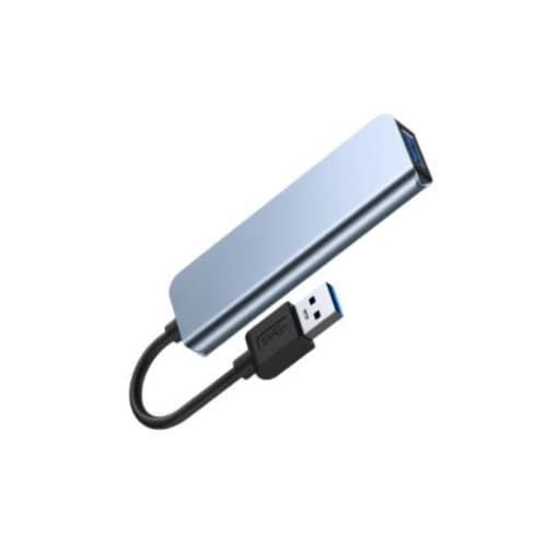 Adaptador Hub Usb 3,0 4en1 5 GBPS Plateado