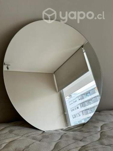 Espejo circular sin marco