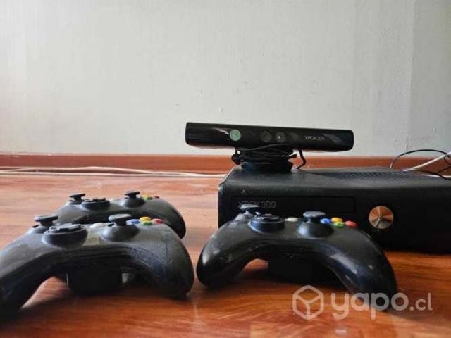Xbox 360 + kinect + 3 controles + 22 juegos