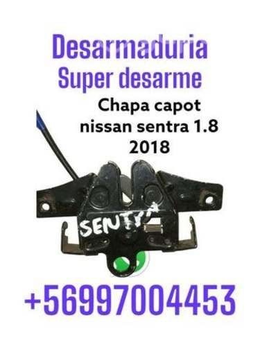 Chapa capot Nissan sentra 1.8 2018