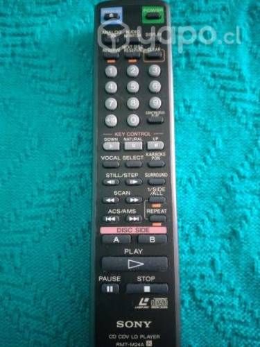 Sony control rmt-m24a laser disc ( ver detalle )