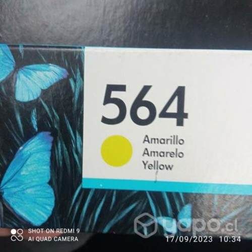 Tinta HP 564 yellow original