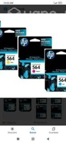Tintas HP 564 colores originales