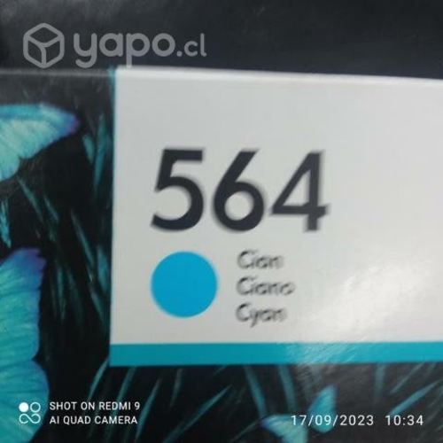 Tinta HP 564 cyan original