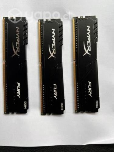 Pack 3 rams Fury gamer HyperX HX434C16FB3/8