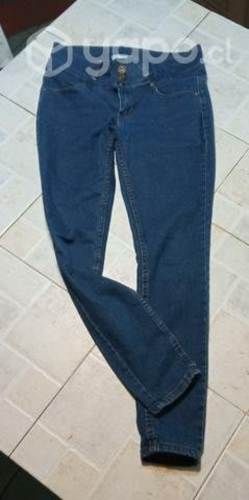 Jeans Denim mujer cintura alta pitillo marca MUU