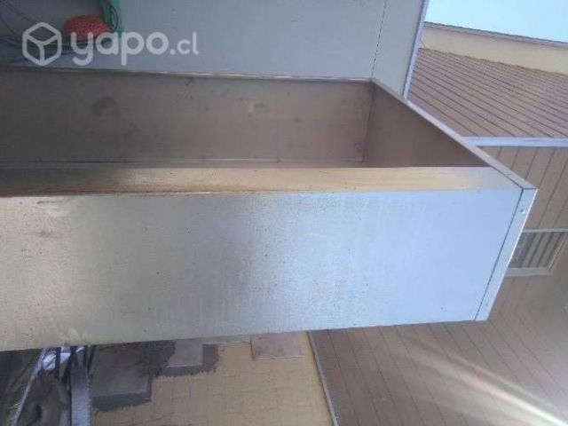 Campana acero inoxidable 2x1