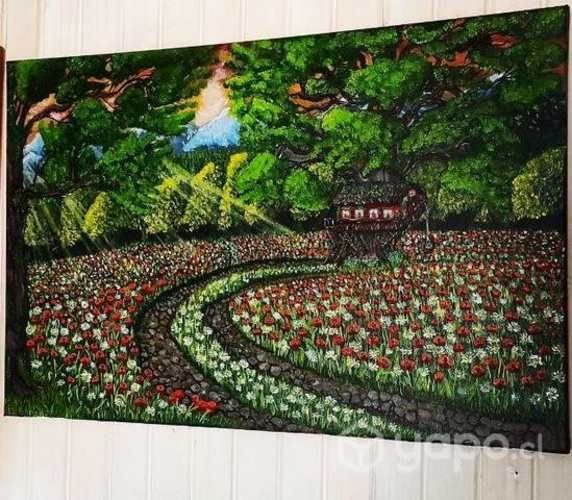 Cuadro de pintura acrilica