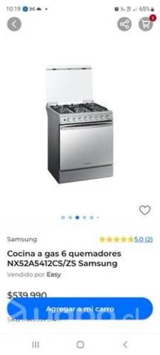 Cocina a gas 6 platos